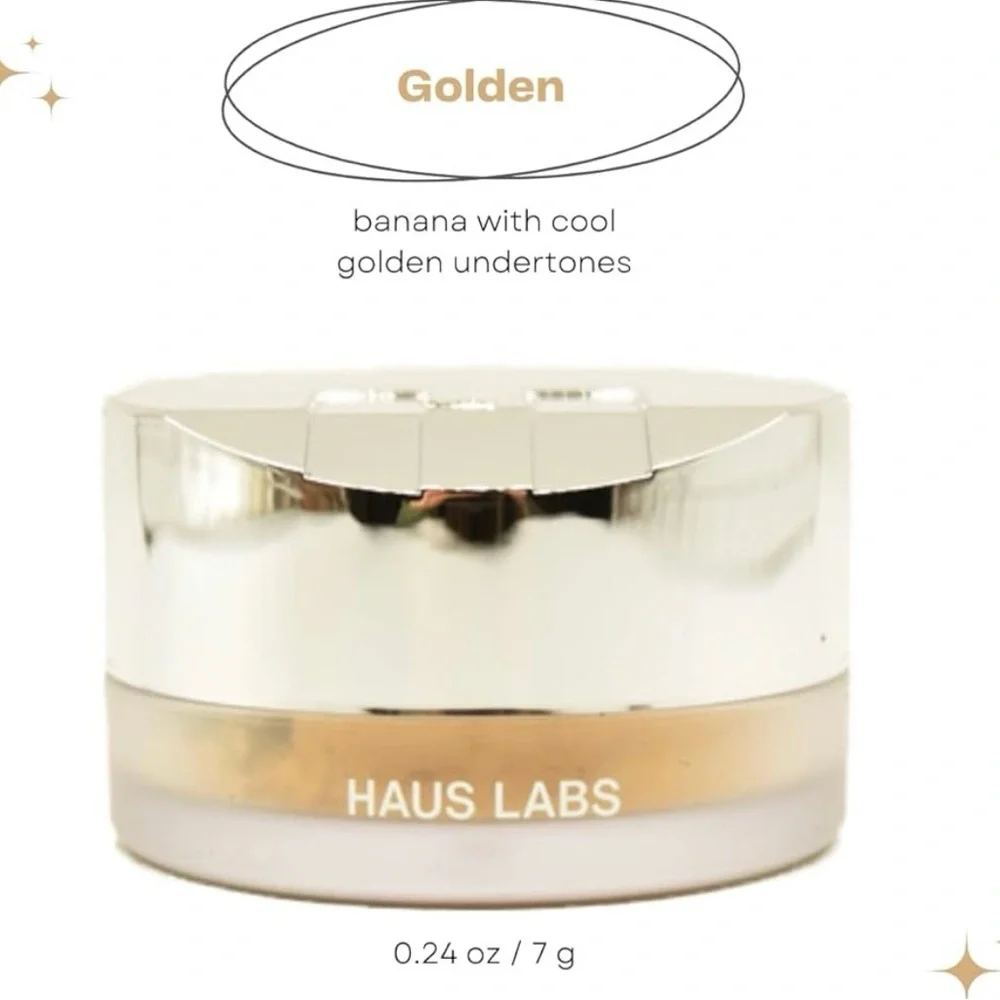 NIB .24oz GOLDEN Haus Labs By Lady Gaga Bio-Blurring Loose Setting Powder —